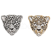 CHGCRAFT 2Pcs 2 Colors Rhinestone Leopard Brooch Pin JEWB-CA0001-27-1