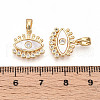 Brass Micro Pave Cubic Zirconia Charms KK-N258-04G-3