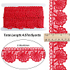 Gorgecraft 4.7~5Yards Cotton Shell Shaped Flower Lace Ribbon OCOR-GF0003-95A-2
