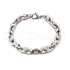 304 Stainless Steel Link Chains Bracelets BJEW-P351-02P-4