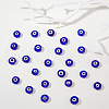 DICOSMETIC Handmade Evil Eye Lampwork Beads Strands LAMP-DC0001-21B-4