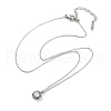 201 Stainless Steel Cable Chain Necklaces NJEW-L124-013P-2