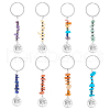 Unicraftale Natural & Synthetic Gemstone Beaded Keychains KEYC-UN0001-22-1