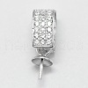 Anti-Tarnish Rhodium Plated 925 Sterling Silver Pendant Bails STER-D029-10P-1