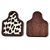 Eco-Friendly Cowhide Leather Big Pendants FIND-N049A-09A-07-2