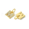 Rack Plating Alloy Rhinestone Pendants PALLOY-S187-01M-2