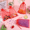 SOFPLATE 100Pcs Organza Bags Jewellery Storage Pouches Wedding Favour Party Mesh Drawstring Gift OP-SP0001-01A-4