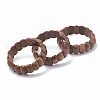 Synthetic Goldstone Beaded Stretch Bracelets BJEW-S137-11-2