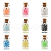 720Pcs 9 Color Luminous Transparent Glass Seed Beads DIY-YW0005-81-3