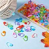 200Pcs 10 Colors Eco-Friendly ABS Plastic Knitting Crochet Locking Stitch Markers Holder KY-SZ0001-28-4