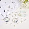 Olycraft 24Pcs 6 Styles Tortoise Zinc Alloy Cabochons MRMJ-OC0002-86-5