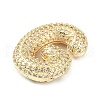 Rack Plating Brass Micro Pave Cubic Zirconia Pendants KK-Q790-01G-G-2