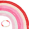 ARRICRAFT 12 Strands 6 Colors Handmade Polymer Clay Beads Strands CLAY-AR0001-31-1