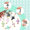 100Pcs Acrylic Pendants PALLOY-FS00028-3