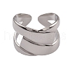 304 Stainless Steel Cuff Rings RJEW-G285-64P-2