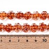 Luminous Handmade Gold Foil Glass Beads Strands FOIL-N029-01C-5