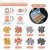  800Pcs 8 Styles CCB Plastic Beads CCB-TA0001-05-10