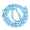 Electroplate Glass Beads Strands EGLA-A044-P1mm-B08-3