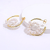 Fashionable Brass Spiral Stud Earrings RR9701-2