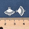 Brass Laser Cut Hollow Connector Charms KK-K277-12S-3