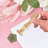 Brass Clay Seal Stamp Set DIY-WH0576-003-4