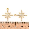 Brass Micro Pave Clear Cubic Zirconia Pendants KK-U017-10B-G-3