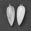 Natural Quartz Crystal Pointed Pendants G-F705-01O-P-2