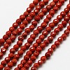 Natural Red Jasper Bead Strands G-A129-2mm-23-1