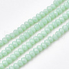 Opaque Solid Color Glass Beads Strands GLAA-S178-12B-10-1