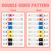PU Leather & Cotton Name Marker Keychain AJEW-WH0514-034-3