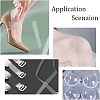  2 Rolls 2 Styles Invisible Stretchy TPU Plastic Transparent Elastic Strap EW-NB0001-09-6