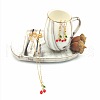 Fruits Alloy Enamel Pendant & Dangle Earrings Sets WGD4C05-01-1
