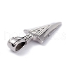 304 Stainless Steel Pendants STAS-I182-01AS-3