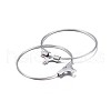 Tarnish Resistant 316 Surgical Stainless Steel Hoop Earring Findings STAS-P238-09P-02-2