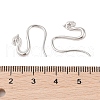 925 Sterling Silver Hoop Earrings Findings STER-B004-15P-3