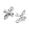 Rack Plating Brass Micro Pave Cubic Zirconia Pendants KK-K333-78P-2