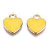 Alloy Enamel Charms X-ENAM-S121-041K-3