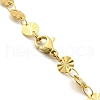 Ion Plating(IP) 304 Stainless Steel Flat Round Link Chain Necklaces NJEW-P285-07G-3