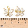 Brass with Cubic Zirconia Pendants KK-Q068-05G-3