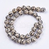 Natural Dalmatian Jasper Stone Bead Strands X-G-R193-14-10mm-2