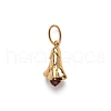 Mother's Day Ion Plating(IP) Brass Micro Pave Cubic Zirconia Pendants PW-WG53304-01-1