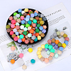 Hexagonal Silicone Focal Beads SI-JX0020A-90-3