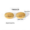 Irregular Texture Geometric Stainless Steel Stud Earrings JR2524-3-2