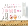 Glass with Transparent Acrylic Beads for DIY Mobile Phone Chain Making Kit DIY-FS0006-74A-5