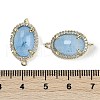 Dyed Natural White Jade Faceted Oval Links G-B126-07G-01-3
