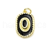 Brass Enamel Pendants KK-K400-20G-03-1
