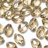 Pearlized Crystal Glass Oval Beads X-EGLA-F026-D02-3