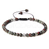 Adjustable Women's Bloodstone Beaded Bracelet CN3407-8-1