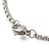 304 Stainless Steel Box Chain Hollow Cute Cat Pendant Necklaces NJEW-S003-08P-4