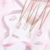 Fingerinspire 20pcs Natural Quartz Crystal Pointed Pendants FIND-FG0001-58-5